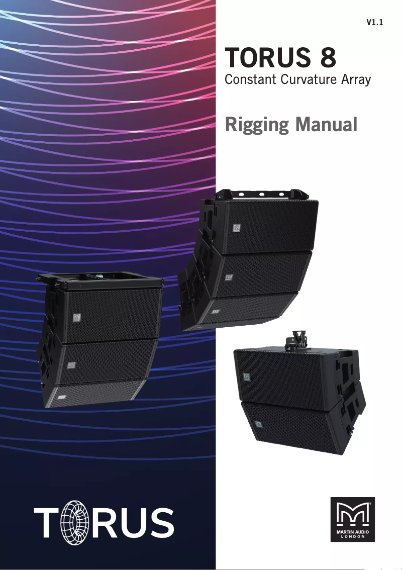 Page 1 de la notice Manuel utilisateur Martin Audio TORUS T820