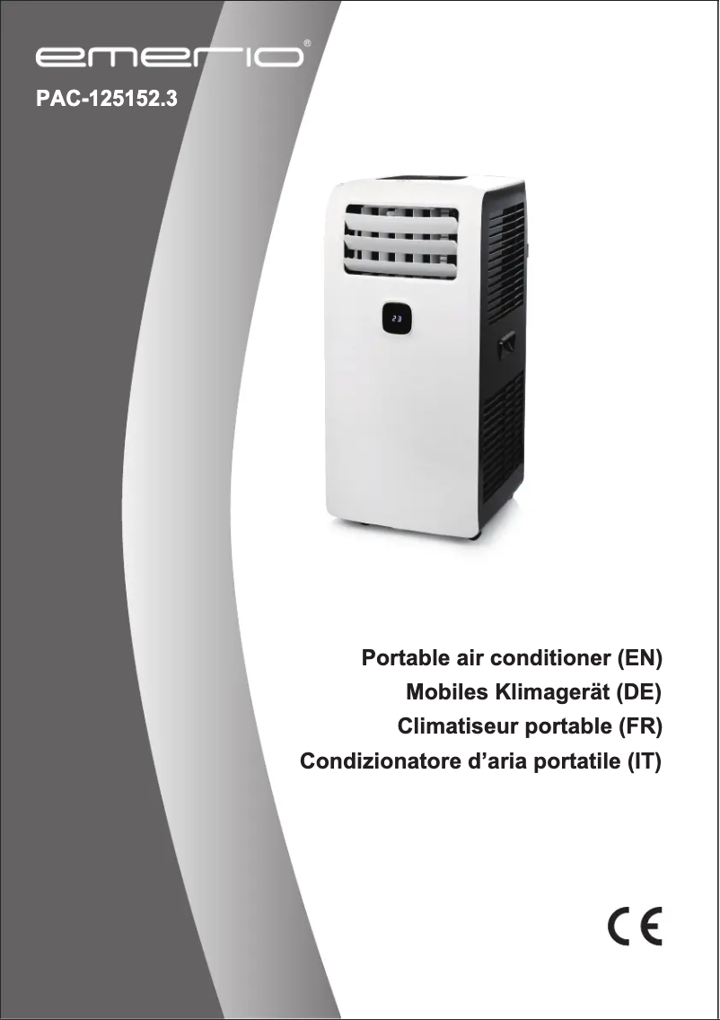 Página 1 del manual Manual de usuario Emerio PAC-125152.3
