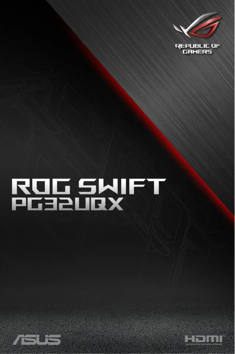 Page n°1 - Manuel utilisateur Asus ROG Swift PG32UQX