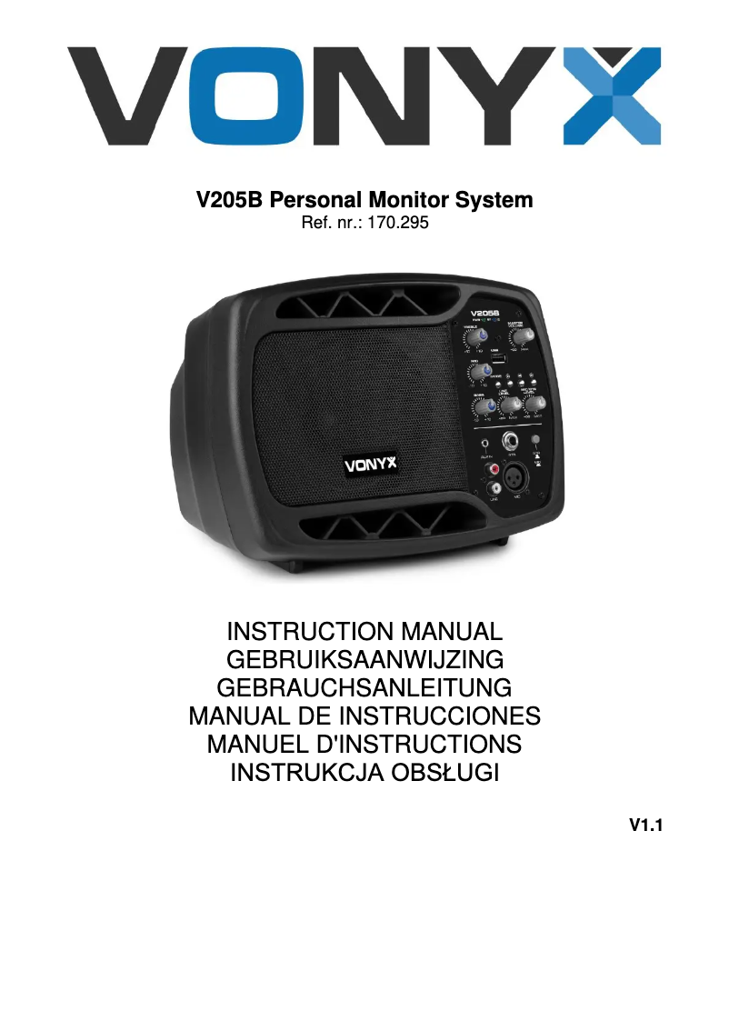 Imagen de la primera página del manual del dispositivo V205B