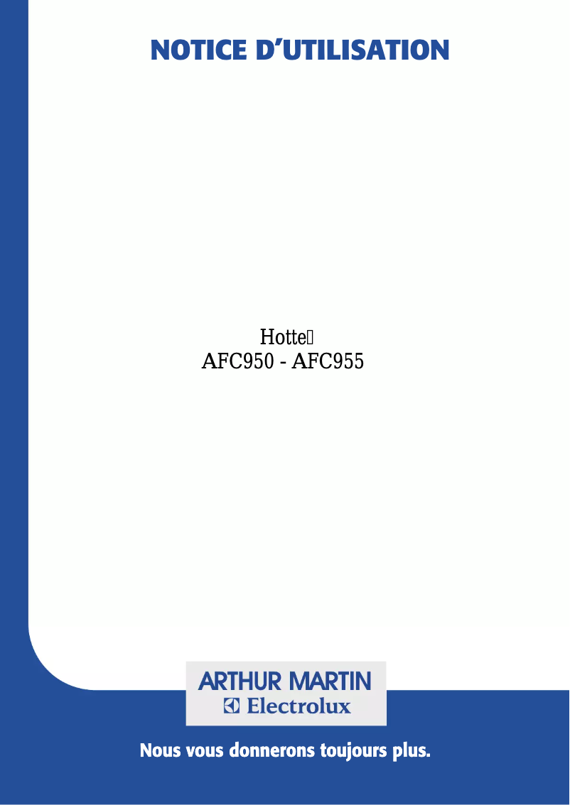 Image de la première page du manuel de l'appareil AFC650N