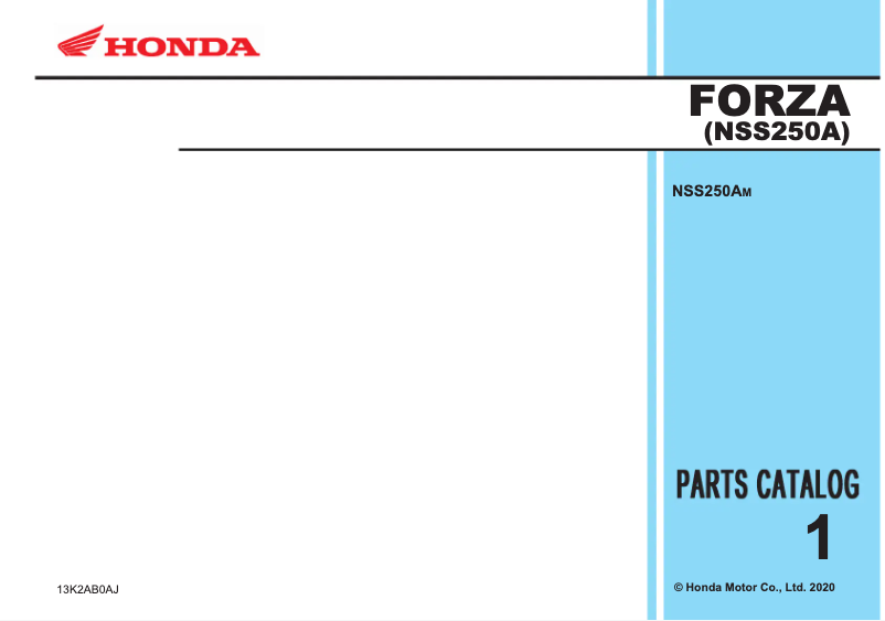 Página 1 del manual Manual de usuario Honda Forza 250 (2021)