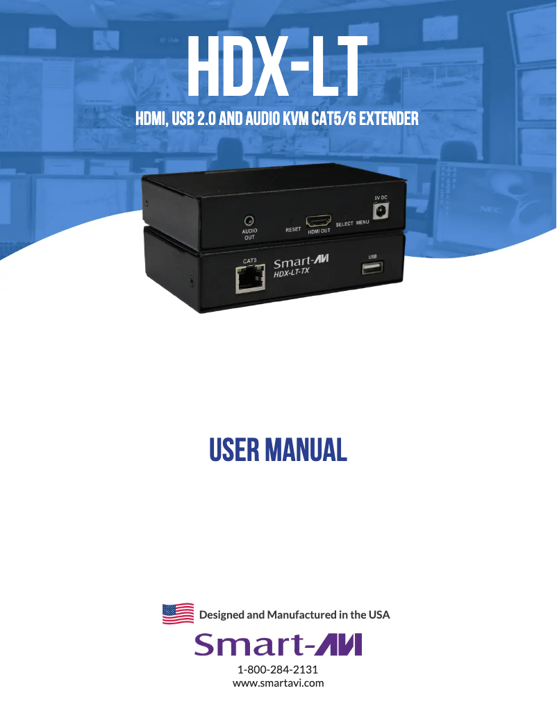 Page n°1 - Manuel utilisateur Smart-AVI HDX-LT