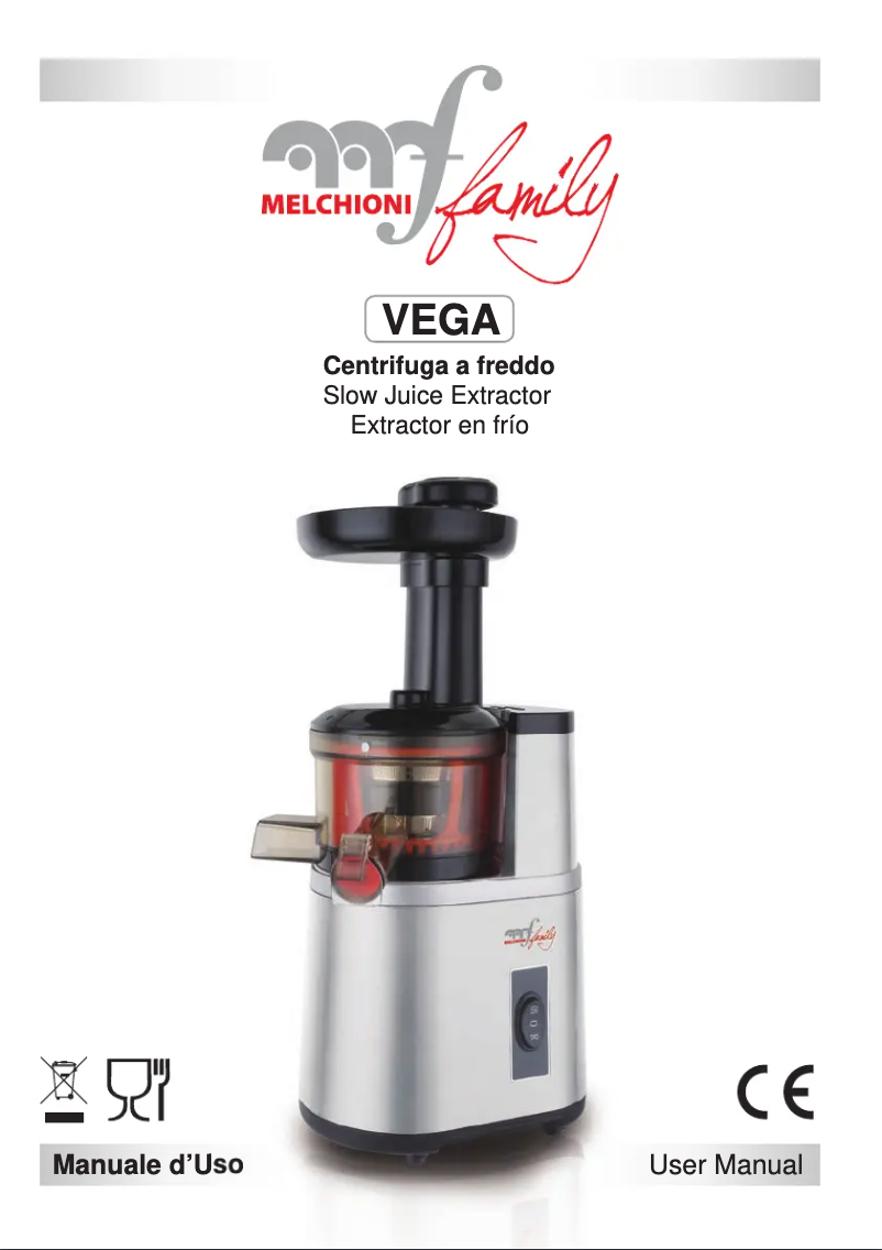 Page 1 de la notice Manuel utilisateur Melchioni Vega