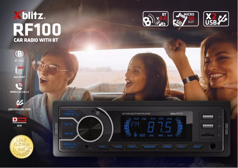 Page n°1 - Manuel utilisateur Xblitz RF100