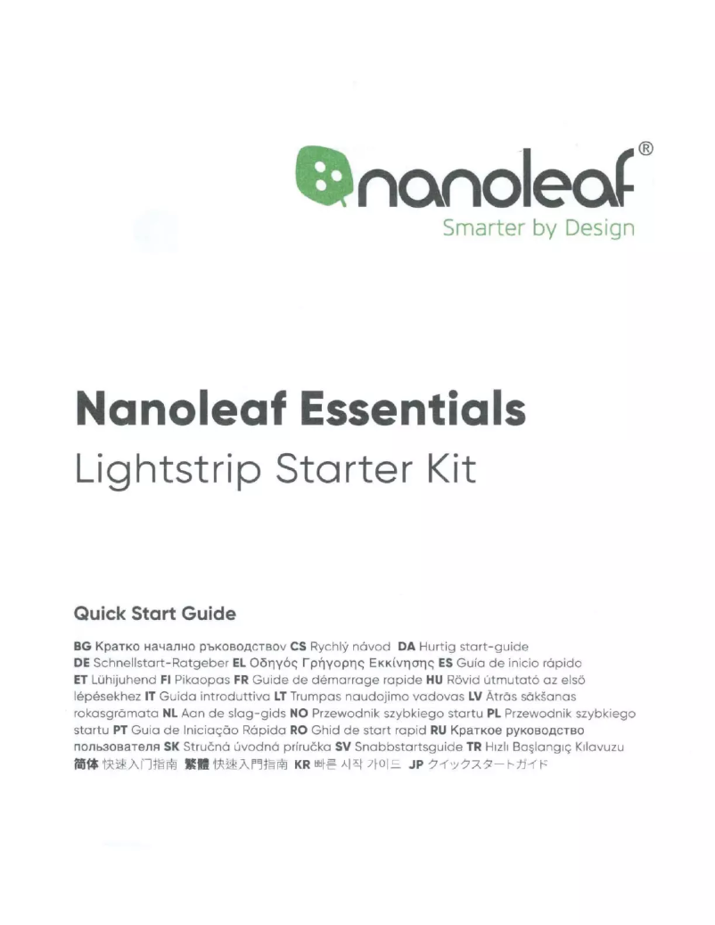 Page n°1 - Manuel utilisateur Nanoleaf NL55-0003LS-2M