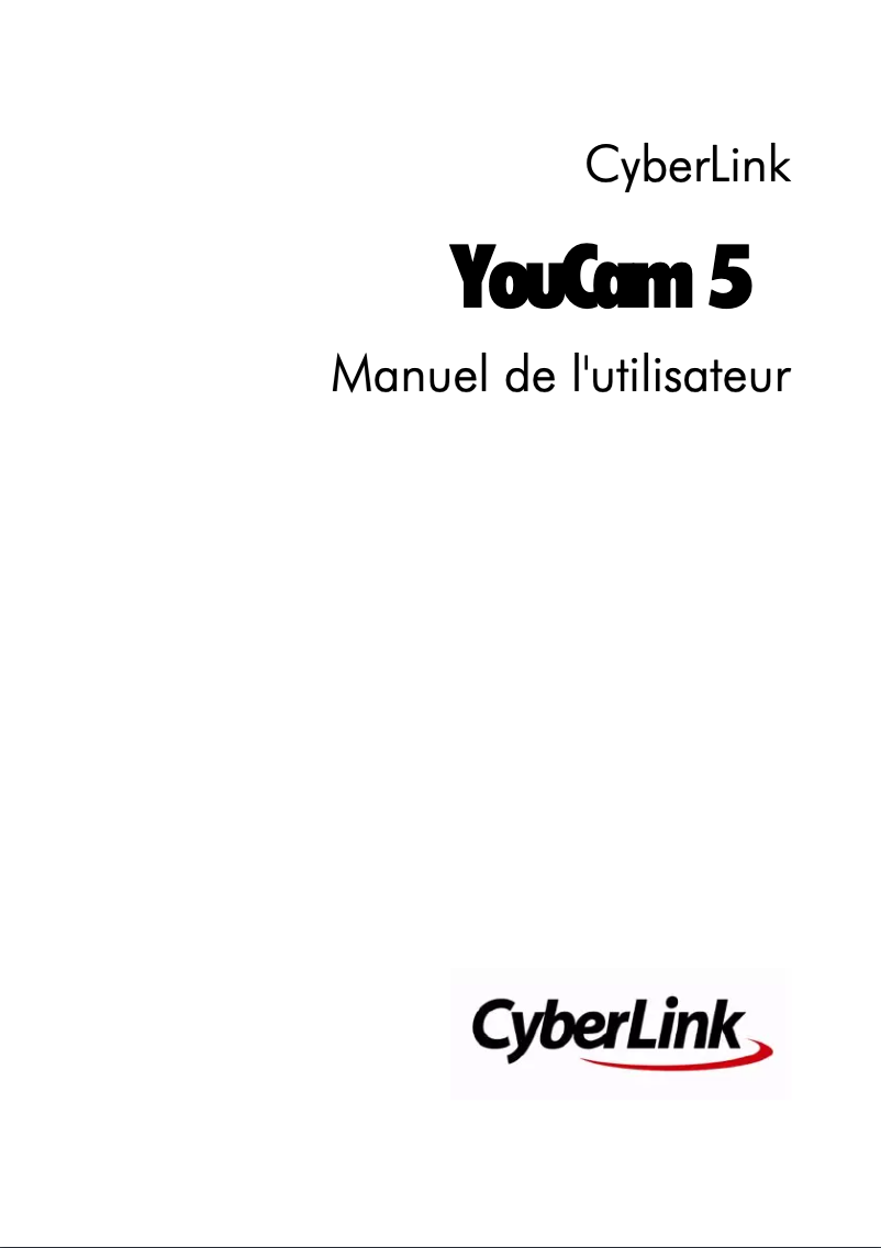 Page 1 de la notice Manuel utilisateur Cyberlink YouCam 5