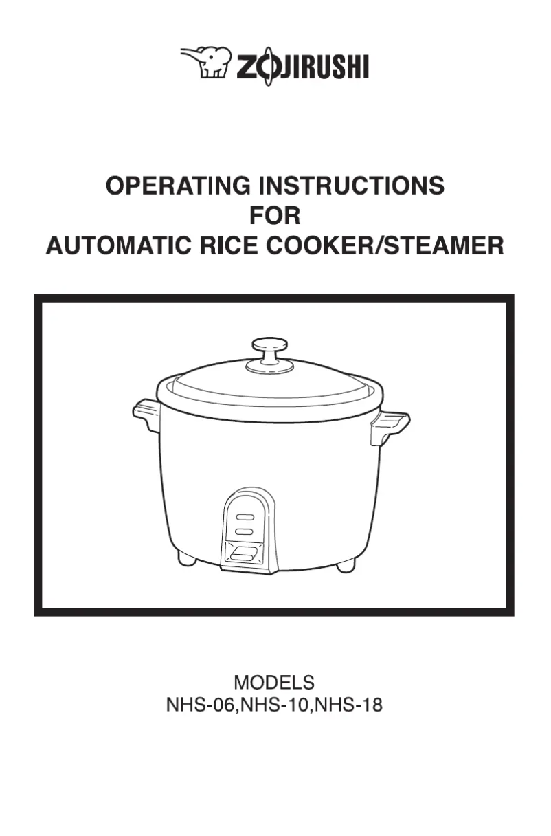 Page n°1 - Manuel utilisateur Zojirushi NHS-18