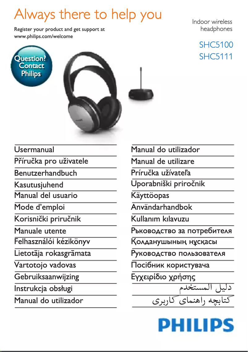 Page n°1 - Manuel utilisateur Philips SHC5100