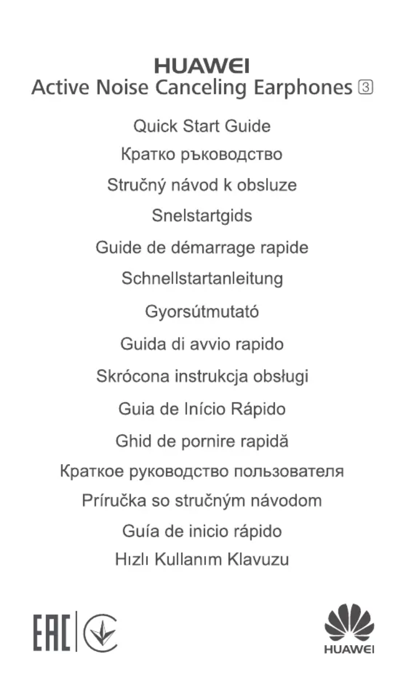 Página 1 del manual Manual de usuario Honor Active Noise Canceling Earphones 3