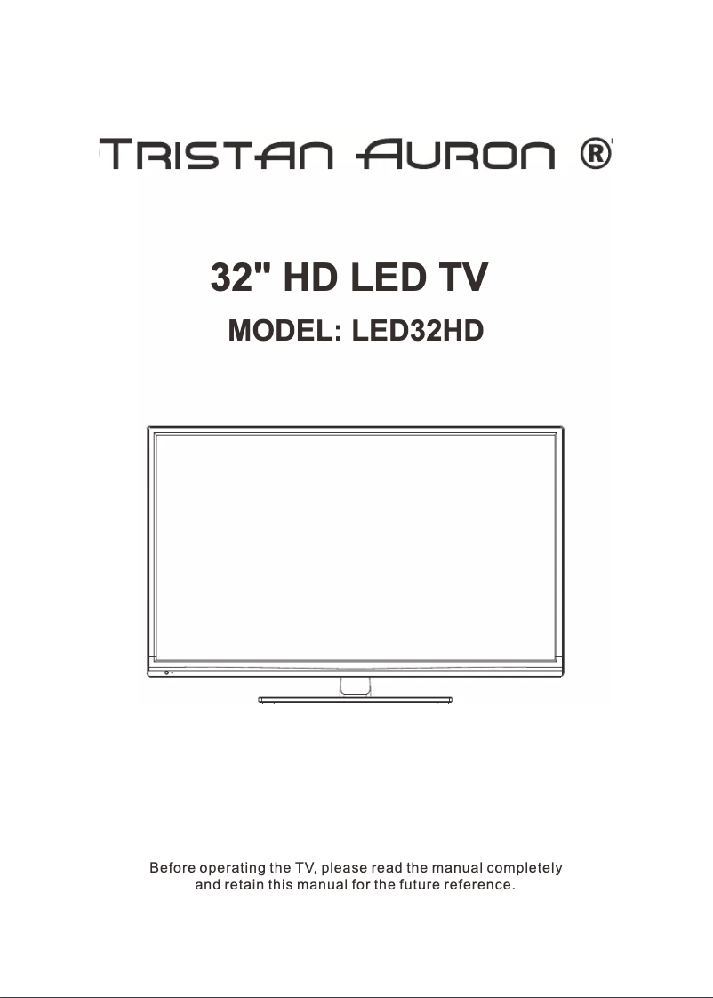 Imagen de la primera página del manual del dispositivo LED32HD