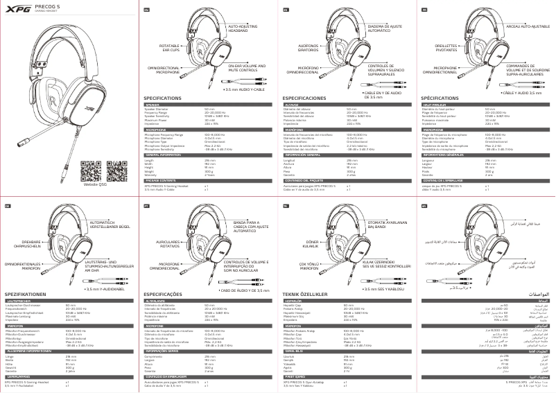 Page 1 de la notice Manuel utilisateur ADATA Precog S