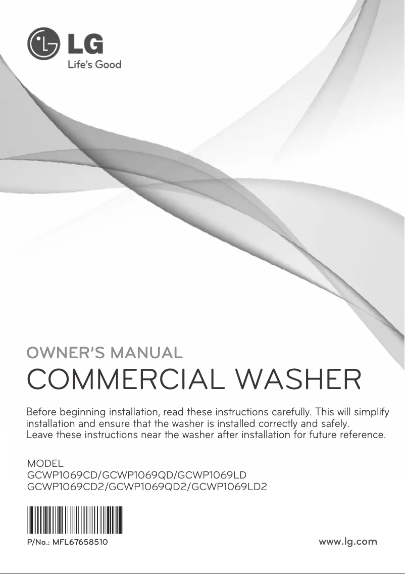 Página 1 del manual Manual de usuario LG GCWP1069LD2