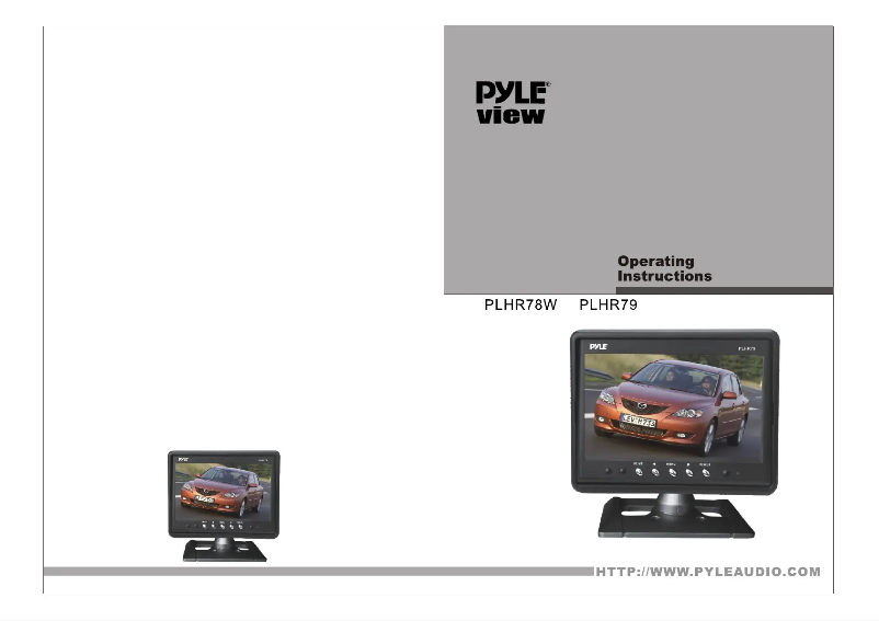 Image de la première page du manuel de l'appareil PLHR78W