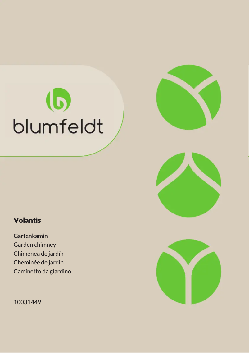 Page n°1 - Manuel utilisateur Blumfeldt Volantis