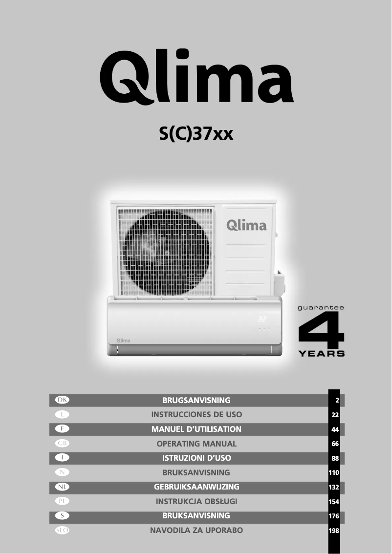 Page n°1 - Manuel utilisateur Qlima S 3731
