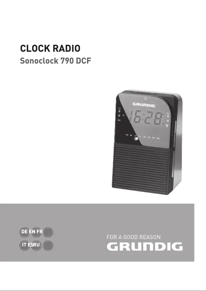 Page 1 de la notice Manuel utilisateur Grundig Sonoclock 790 DCF