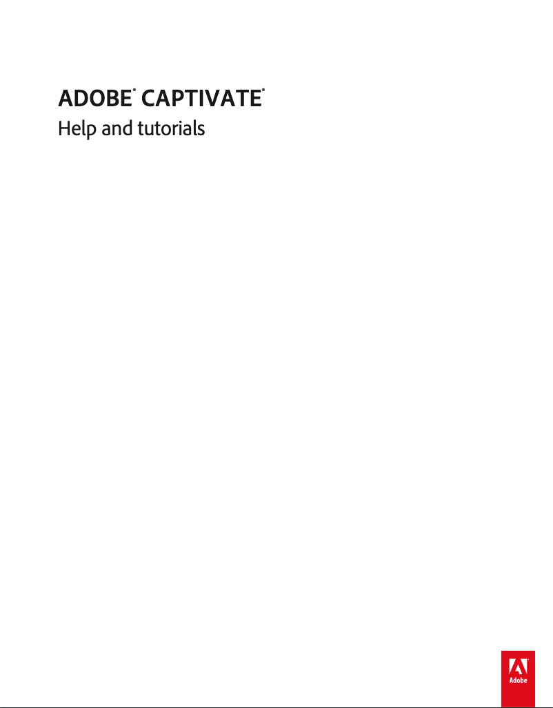 Page n°1 - Manuel utilisateur Adobe Captivate 7
