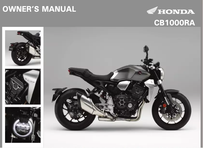 Página 1 del manual Manual de usuario Honda Neo Sport Cafe CB1000R (2020)
