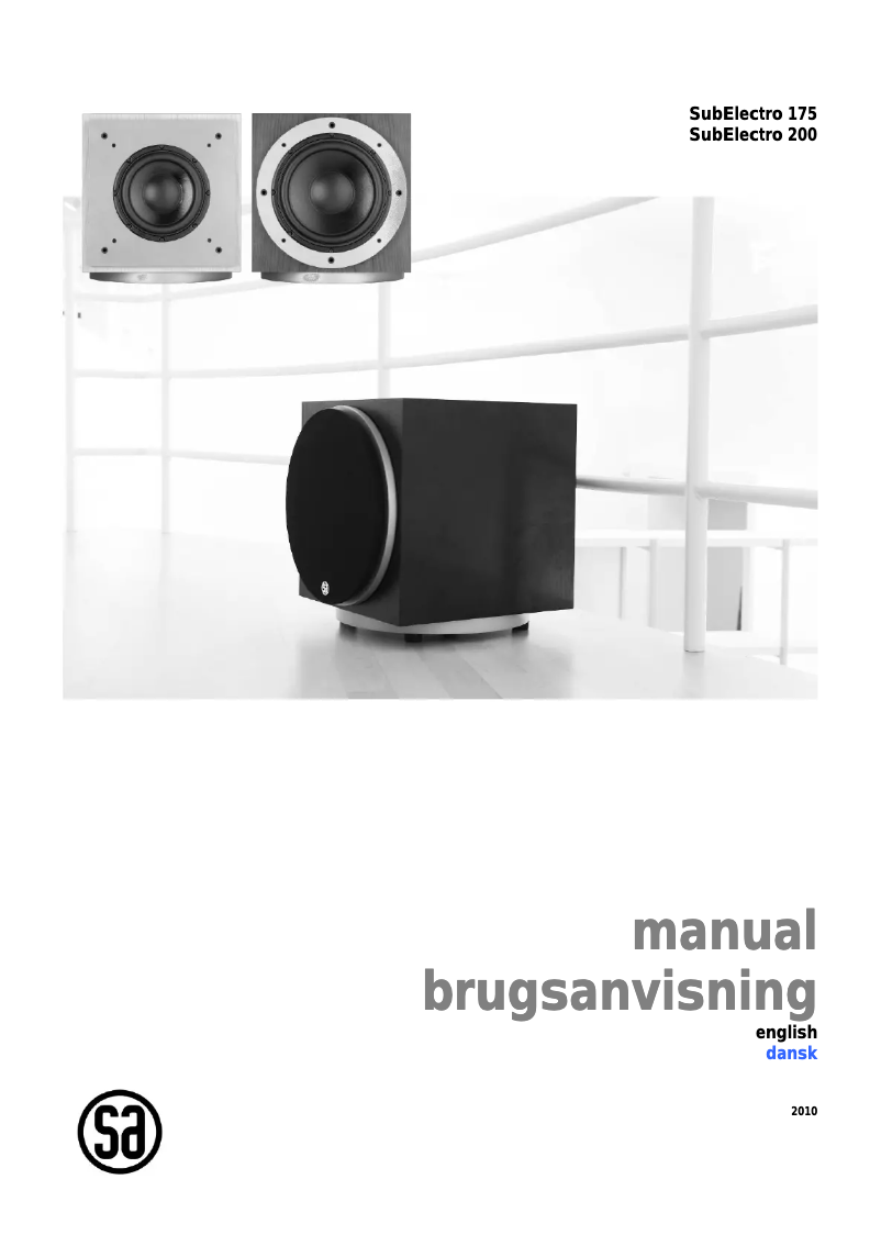 Image de la première page du manuel de l'appareil SubElectro 175