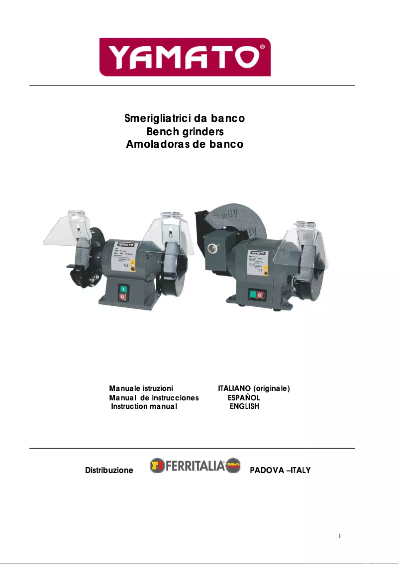 Page 1 de la notice Manuel utilisateur Yamato SB150