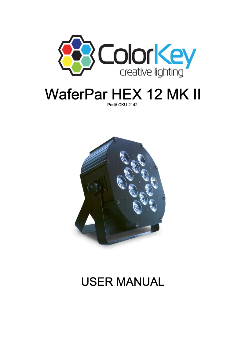 Página 1 del manual Manual de usuario ColorKey WaferPar HEX 12 MKII
