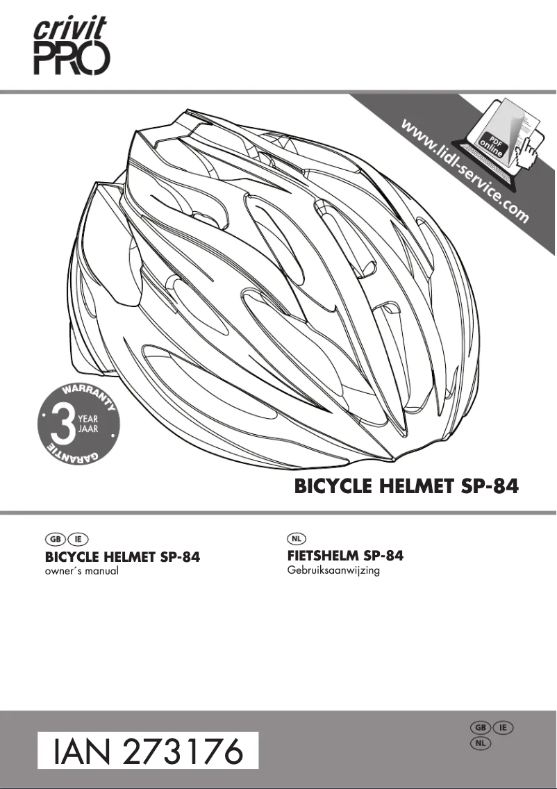 Page 1 de la notice Manuel utilisateur Crivit IAN 273176