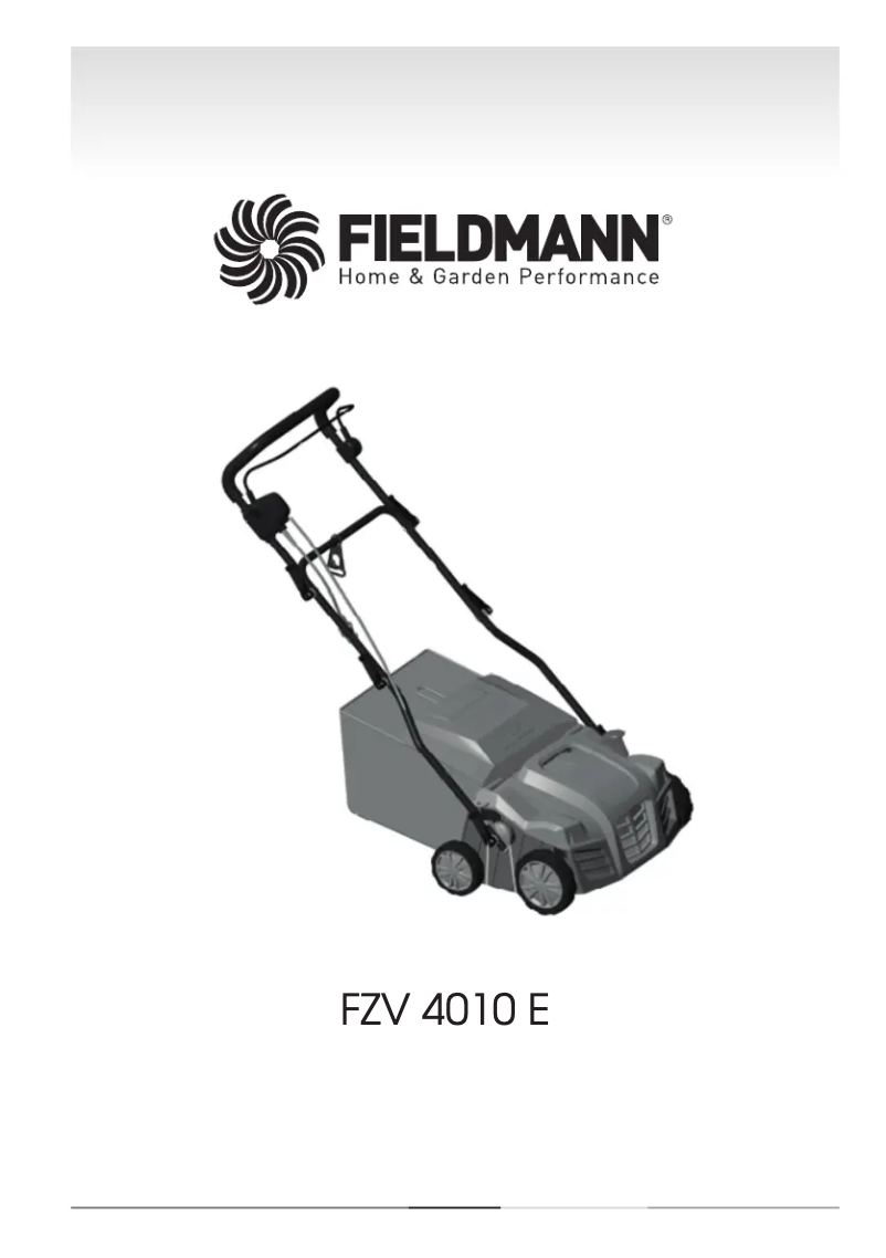 Image de la première page du manuel de l'appareil FZV 4010-E