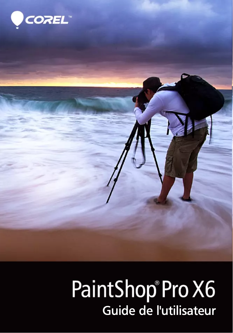 Image de la première page du manuel de l'appareil PaintShop Pro X6