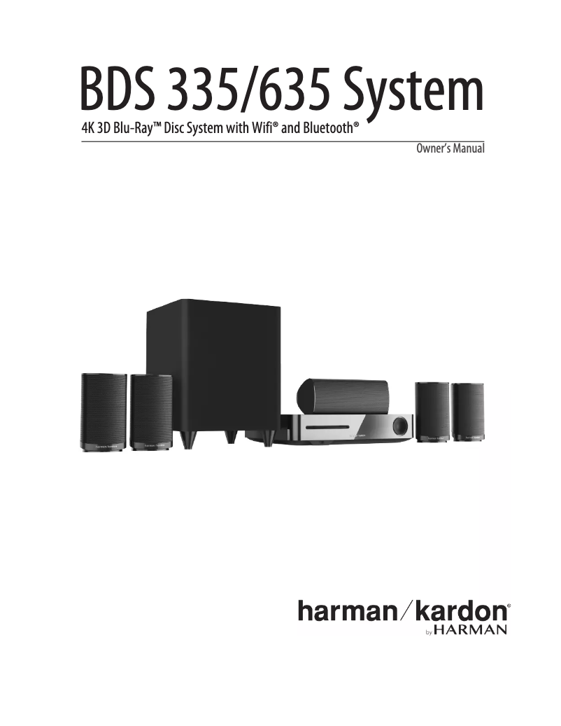 Página 1 del manual Manual de usuario Harman Kardon BDS 635
