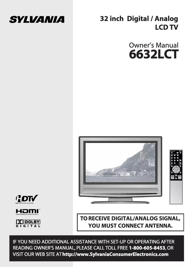 Page 1 de la notice Manuel utilisateur Sylvania 6632LCT