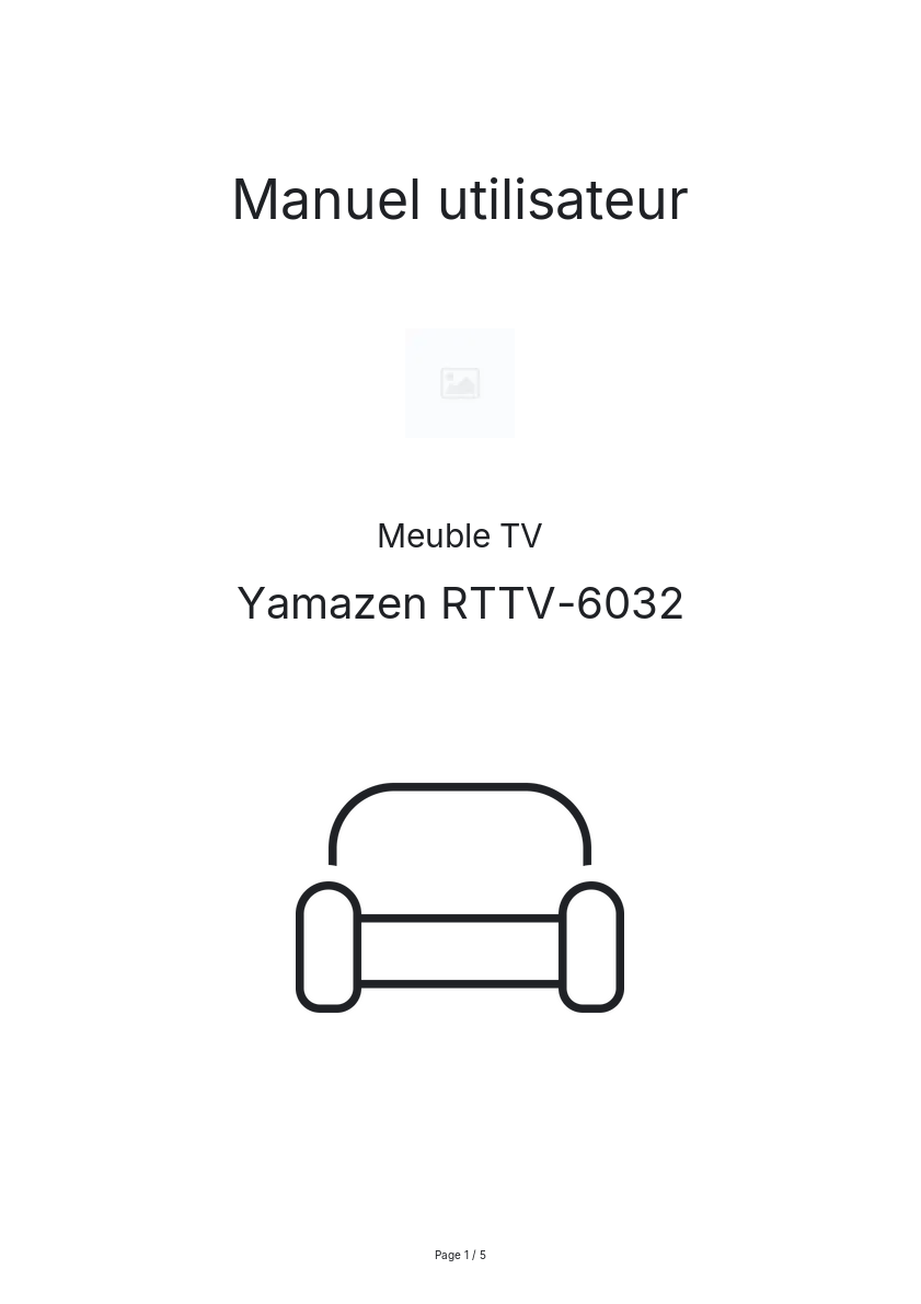 Page n°1 - Manuel utilisateur Yamazen RTTV-6032