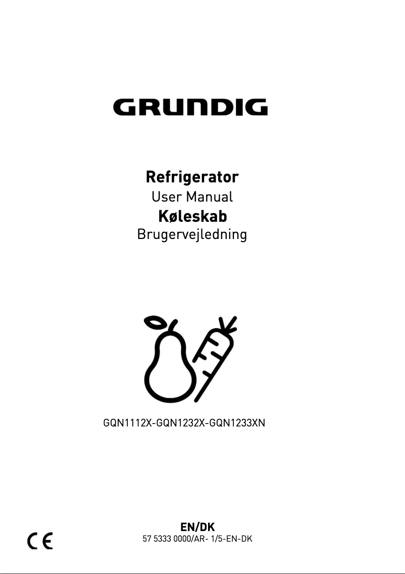 Page 1 de la notice Manuel utilisateur Grundig GQN1232X