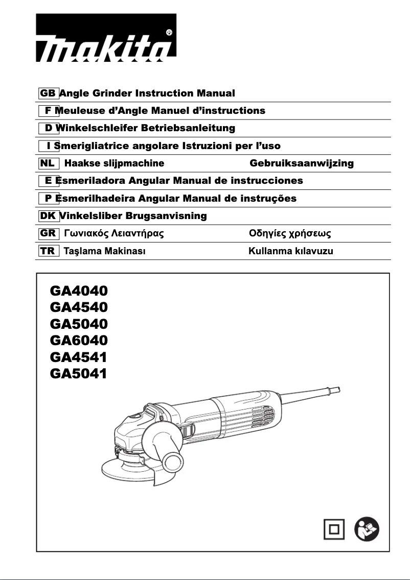 Page 1 de la notice Manuel utilisateur Makita GA5040