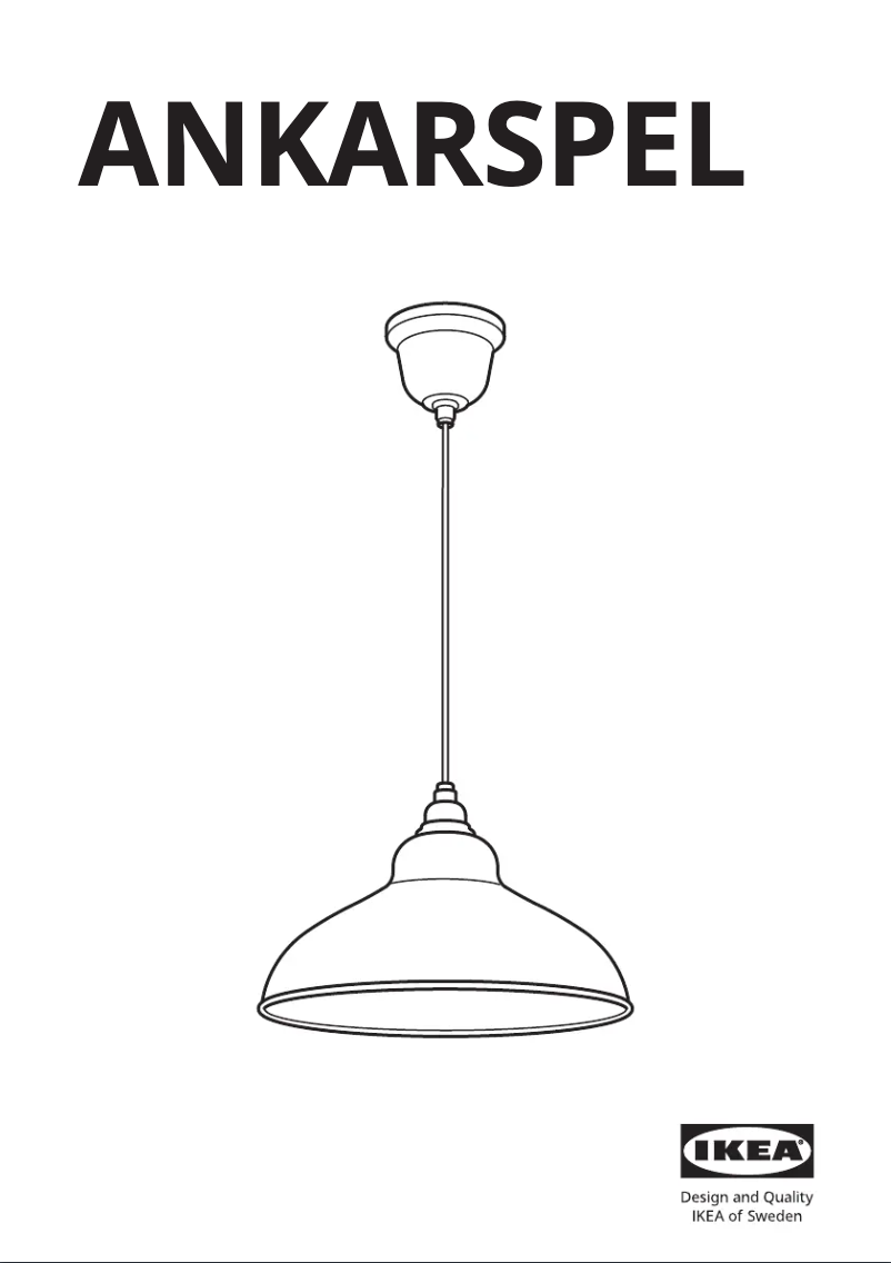 Image de la première page du manuel de l'appareil ANKARSPEL 304.943.35