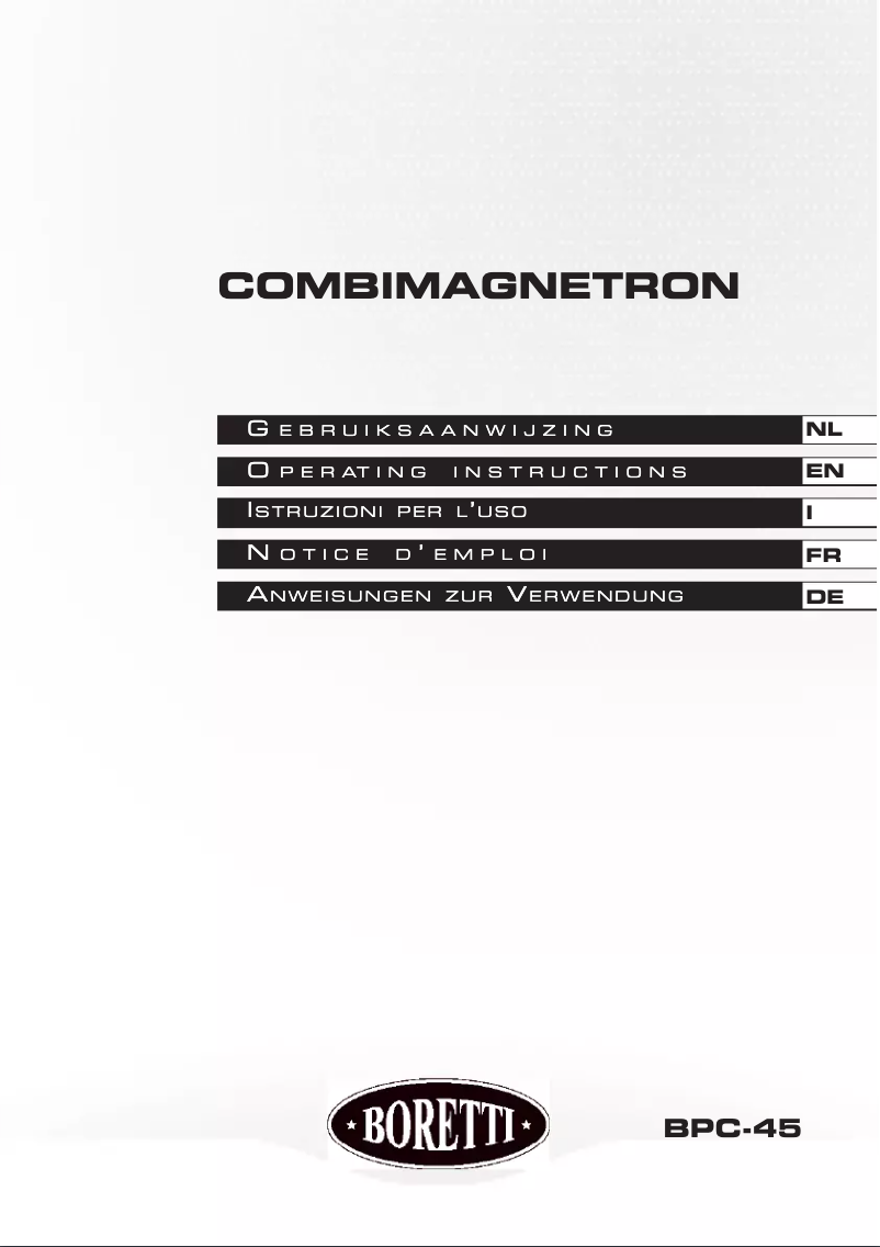 Image de la première page du manuel de l'appareil BPC-45