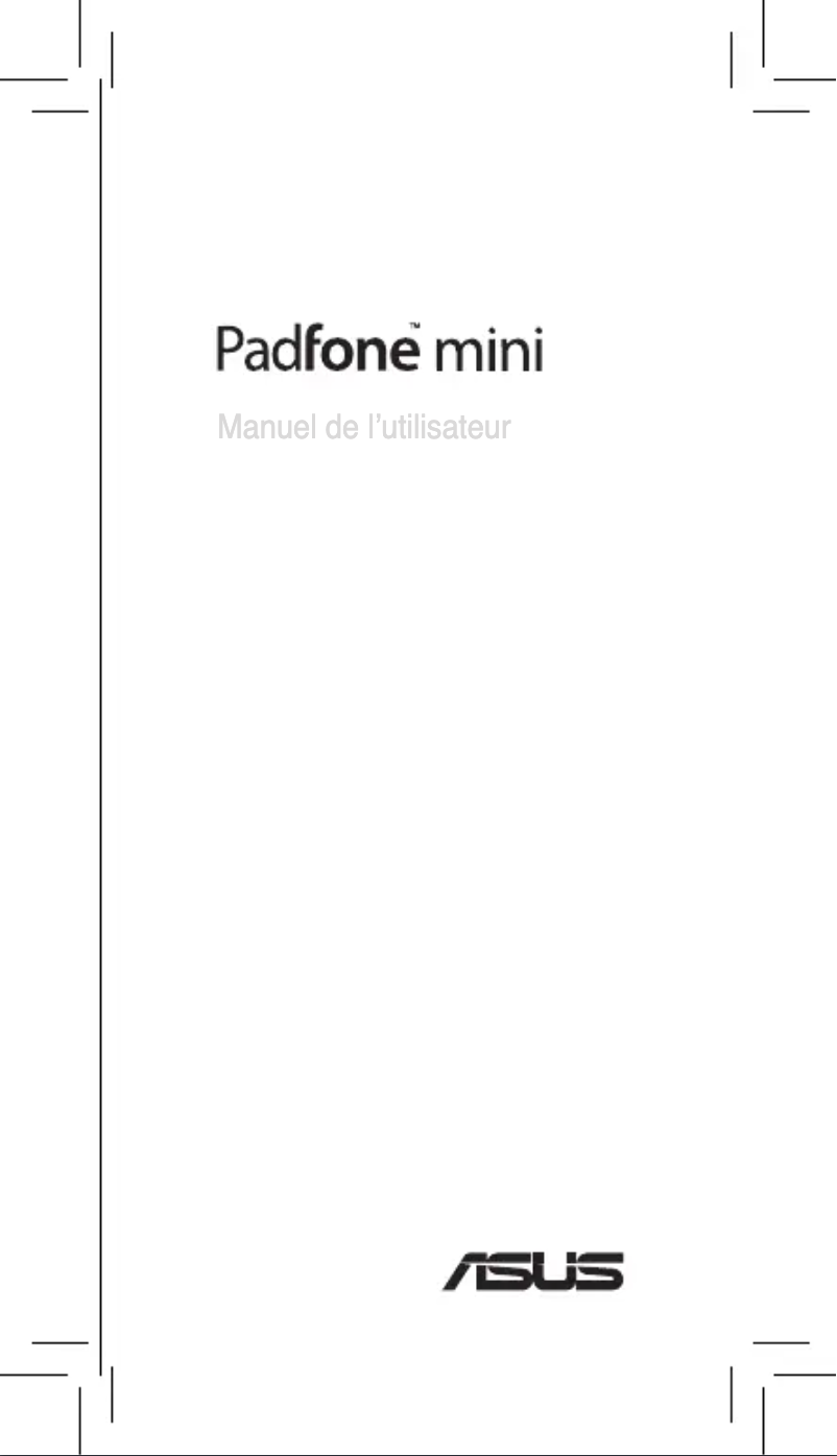 Image de la première page du manuel de l'appareil PadFone mini PF400CG