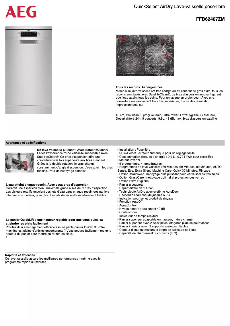 Imagen de la primera página del manual del dispositivo FFB62407ZM