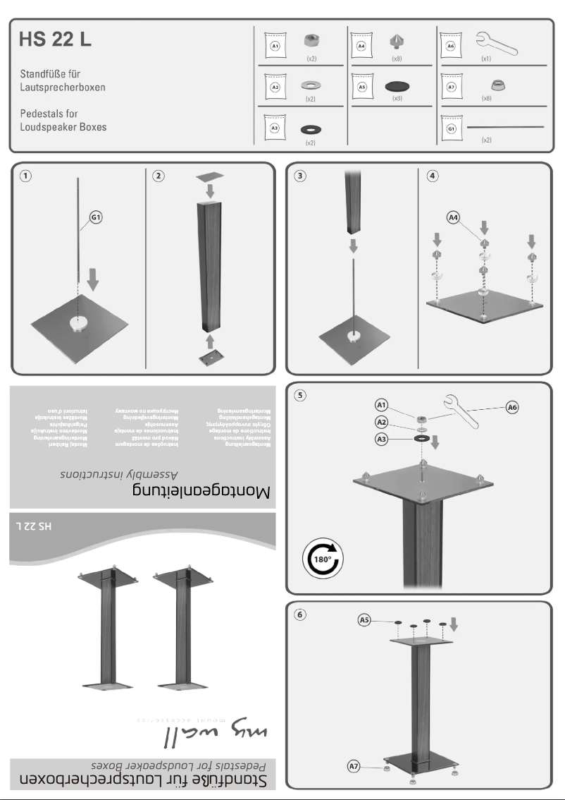 Page 1 de la notice Manuel utilisateur My Wall HS 22 L