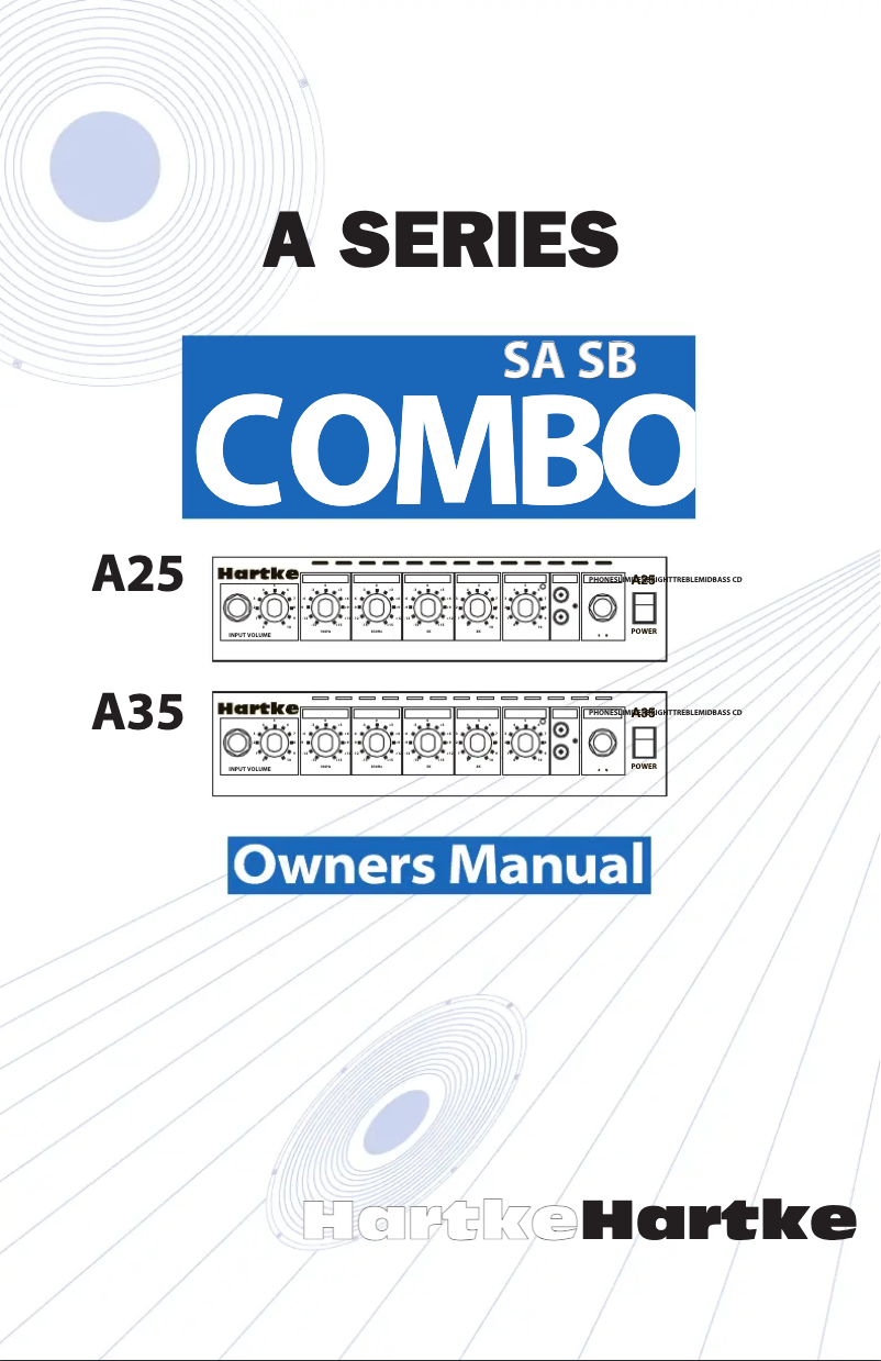 Page n°1 - Manuel utilisateur Hartke A25