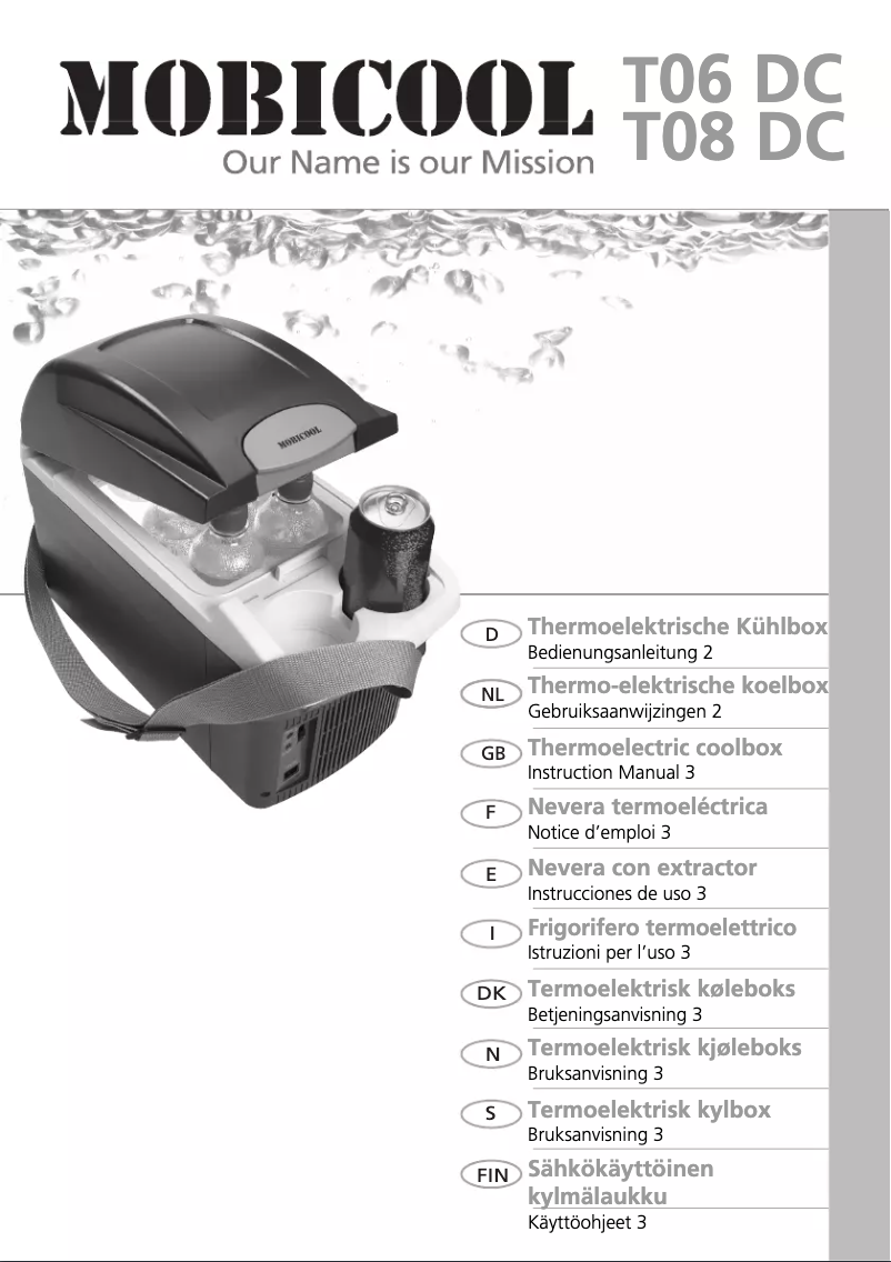 Image de la première page du manuel de l'appareil Mobicool T06 DC