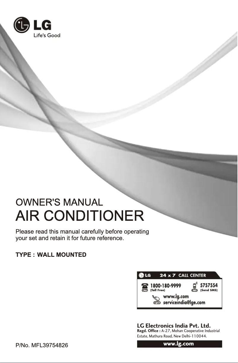 Página 1 del manual Manual de usuario LG LSA24CGAFH1