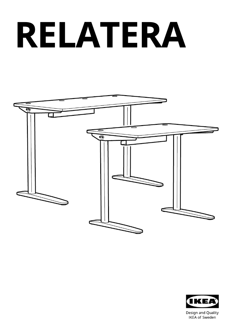 Page 1 de la notice Manuel utilisateur Ikea RELATERA 405.406.19