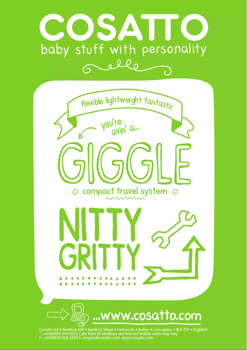 Page 1 de la notice Manuel utilisateur Cosatto Giggle 2
