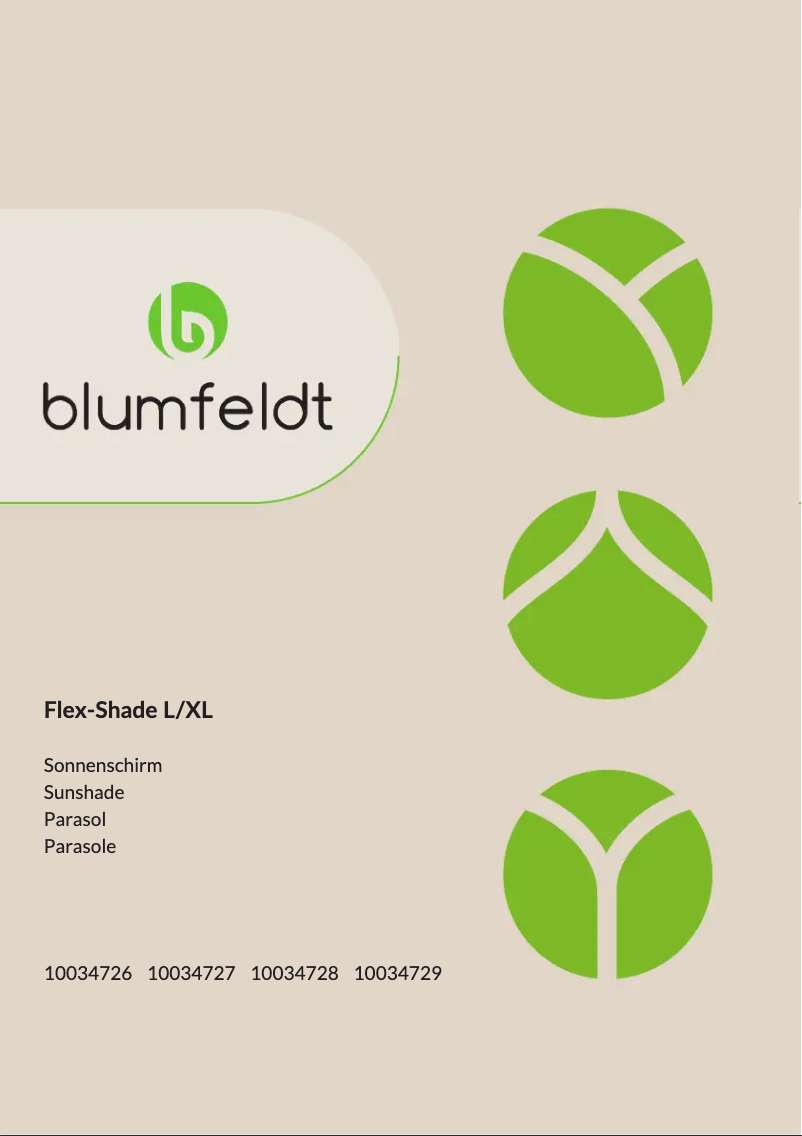 Page n°1 - Manuel utilisateur Blumfeldt Flex-Shade L