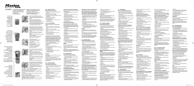 Página 1 del manual Manual de usuario Master Lock 5415EURD