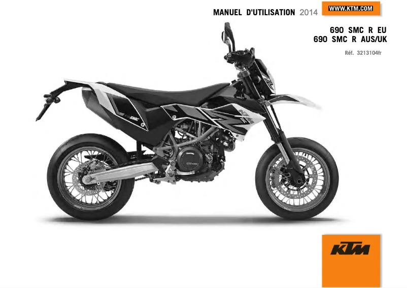 Page 1 de la notice Manuel utilisateur KTM 690 SMC R (2014)