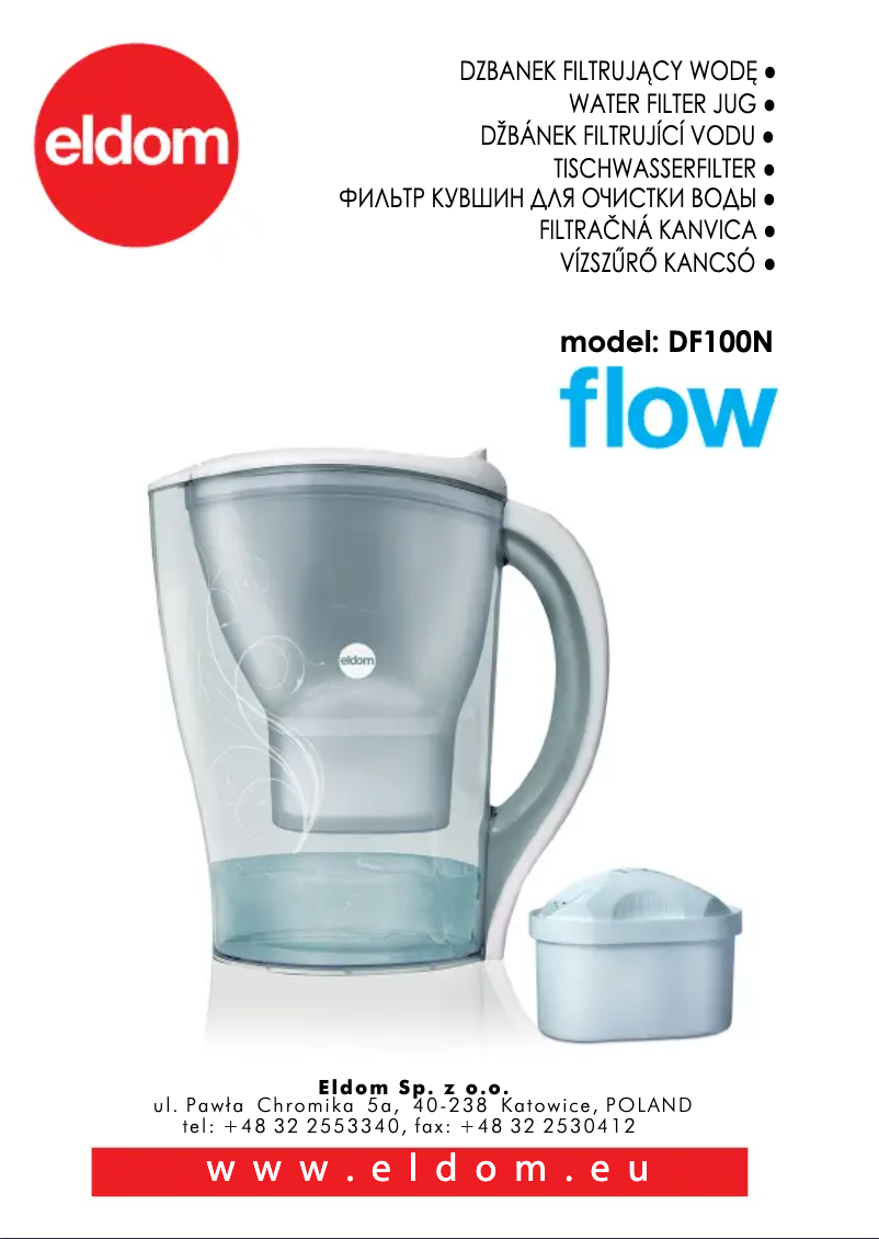 Página 1 del manual Manual de usuario Eldom Flow DF100N