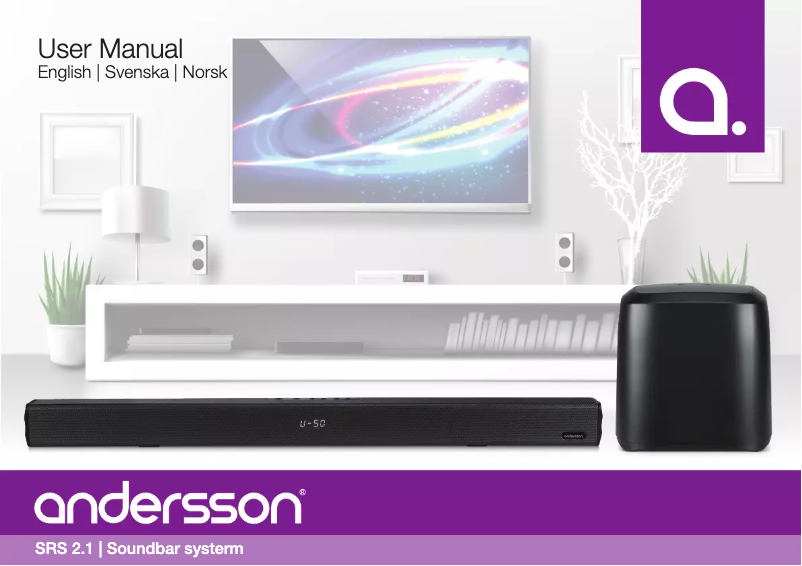 Page n°1 - Manuel utilisateur Andersson SRS 2.1