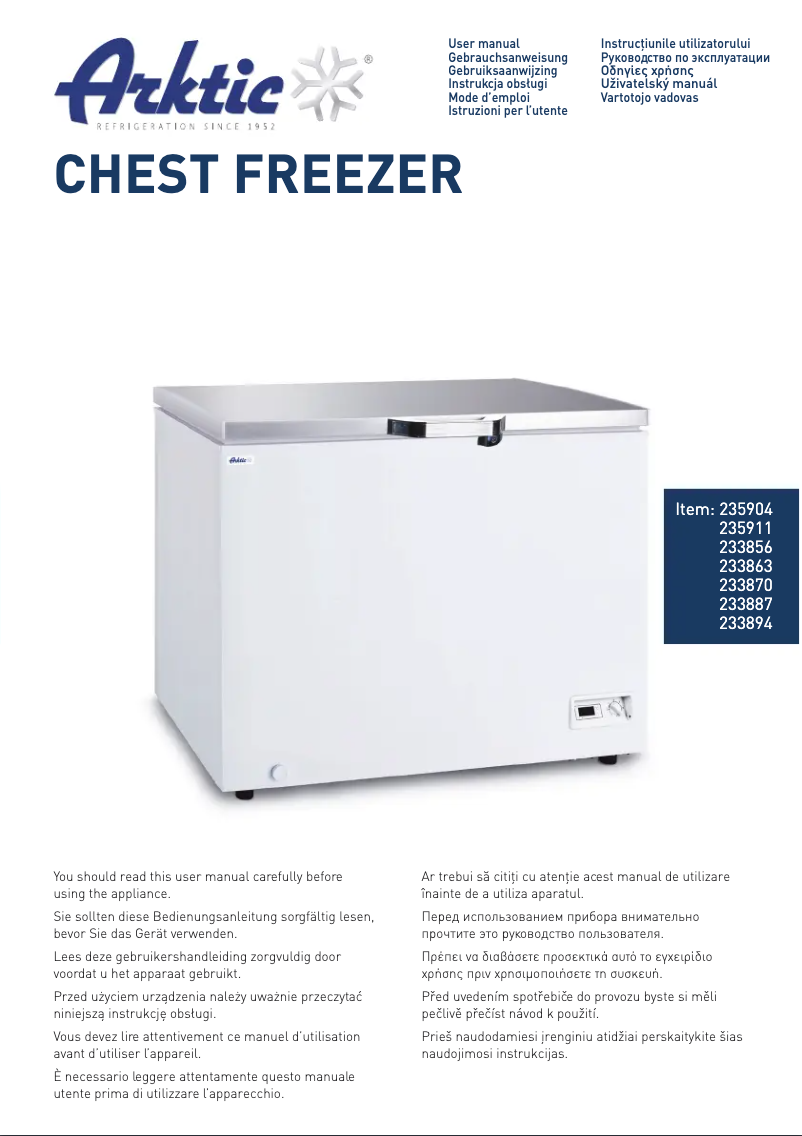 Page n°1 - Manuel utilisateur Arktic 233856